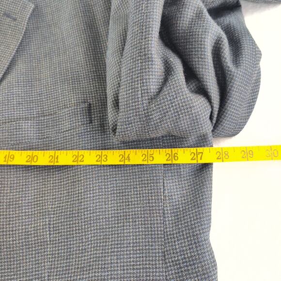 Vintage Franco Lanzetti Silk Wool Tailored Tweed Suit Jacket Men's 54R - Picture 8 of 10